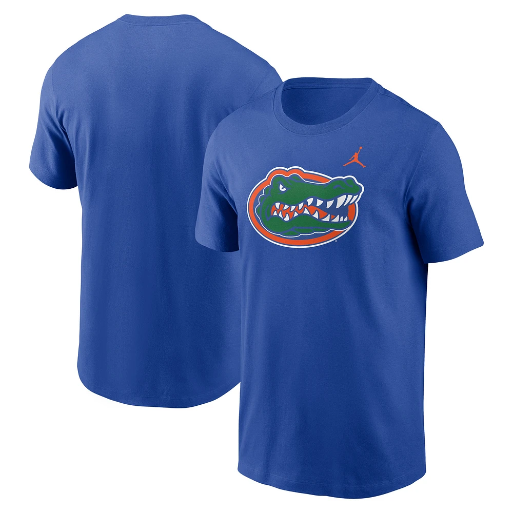 T-shirt Jordan Brand Royal Florida Gators Primetime Evergreen avec logo pour homme