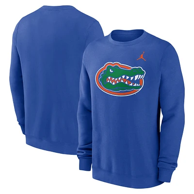 Men's Jordan Brand Royal Florida Gators Primetime Fleece Pullover Sweatshirt