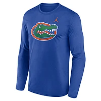 T-shirt à manches longues Jordan Brand Royal Florida Gators Primetime Primary Legend pour homme