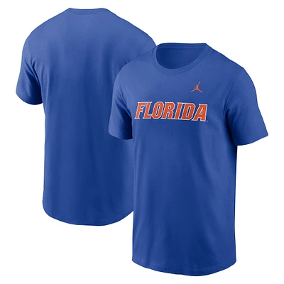 Men's Jordan Brand Royal Florida Gators Primetime Wordmark T-Shirt