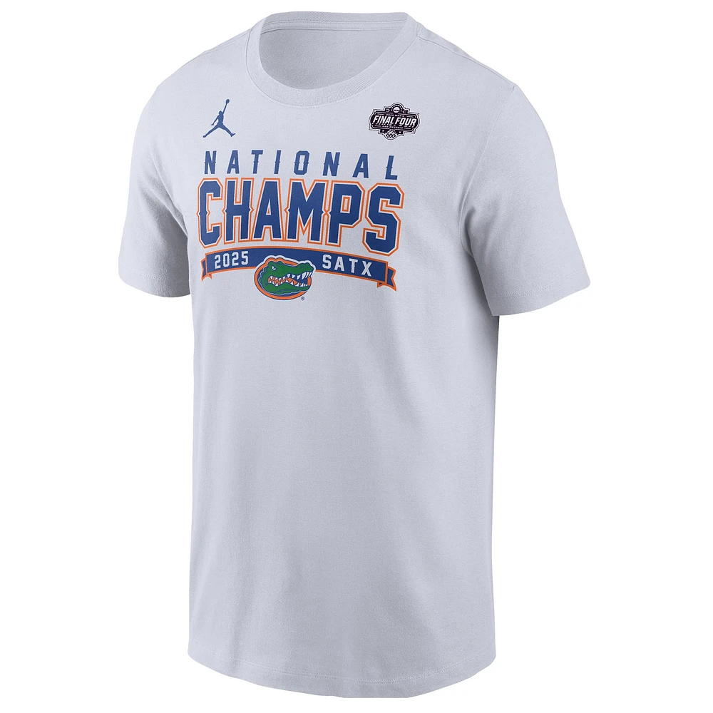 Men's Jordan Brand White Florida Gators 2025 NCAA Basketball National Champions T-Shirt