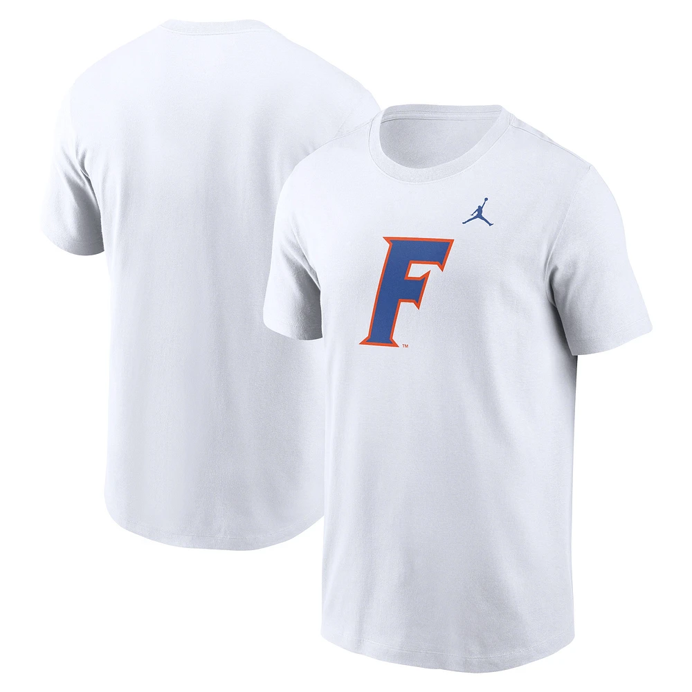 T-shirt Jordan Brand blanc avec logo alternatif Florida Gators Primetime pour homme