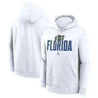 Sweat à capuche en polaire Jordan Brand pour hommes, Florida Gators Primetime Club, blanc