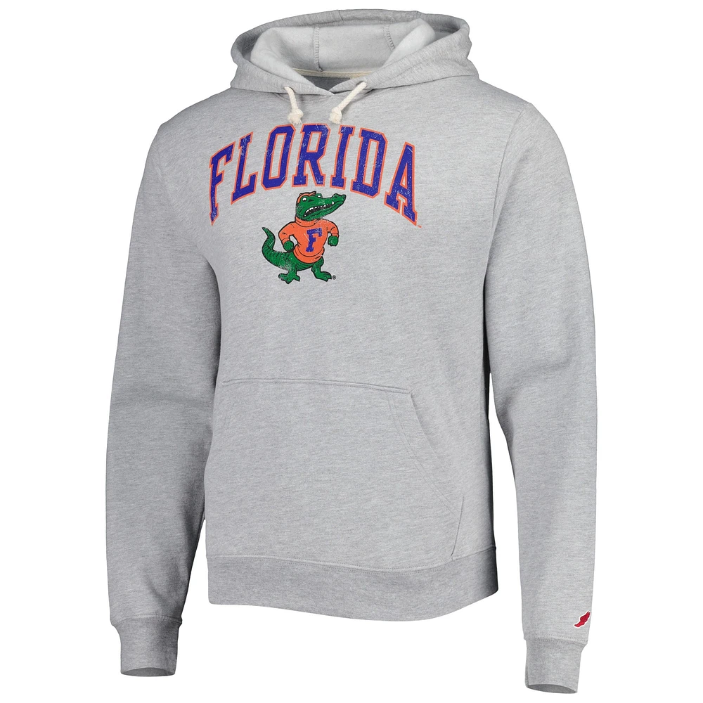 Men's League Collegiate Wear Gray Florida Gators Arch Essential Pullover Hoodie