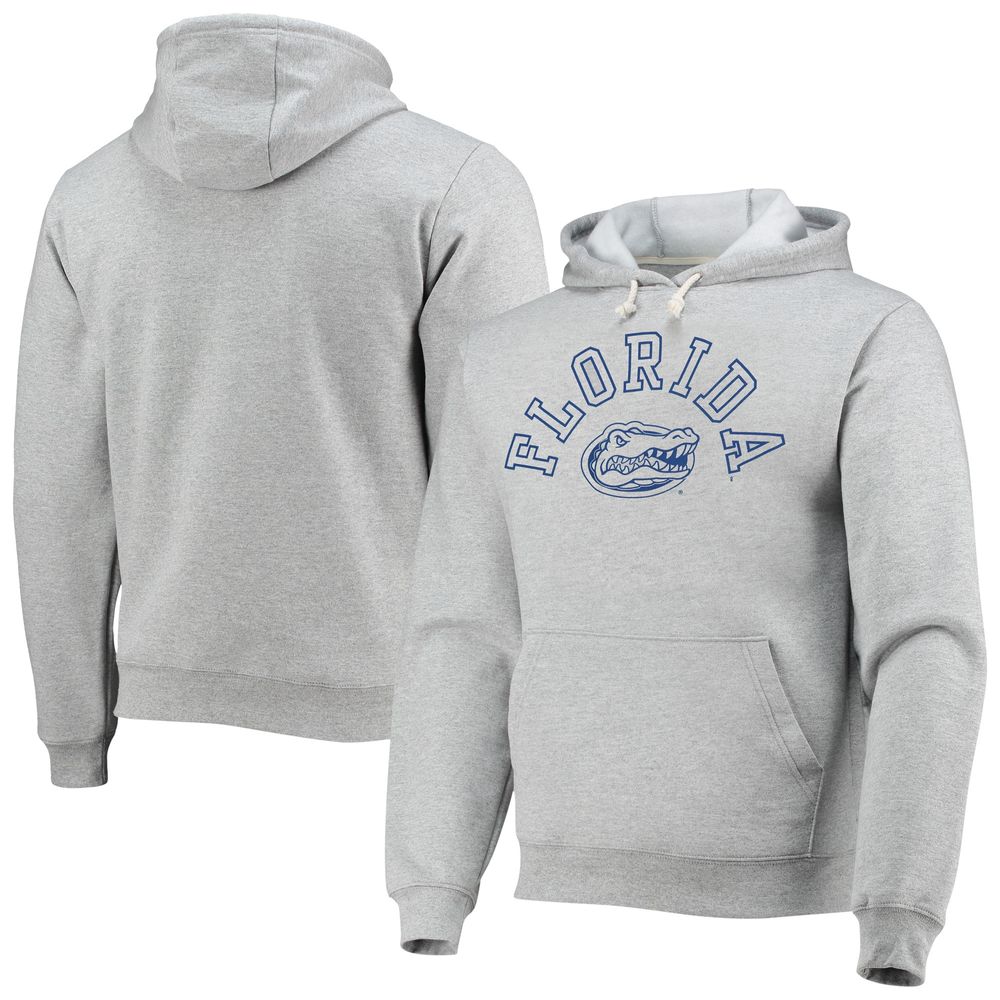 Men's League Collegiate Wear Heathered Gray Florida Gators Seal Neuvo Essential Fleece Pullover Hoodie