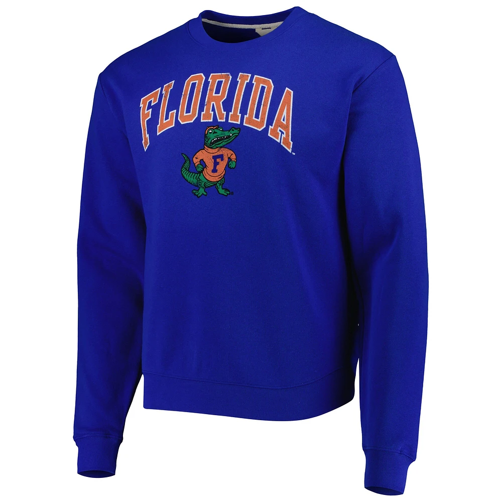 League Collegiate Wear pour hommes Royal Florida Gators 1965 Arch Essential Sweat à capuche léger