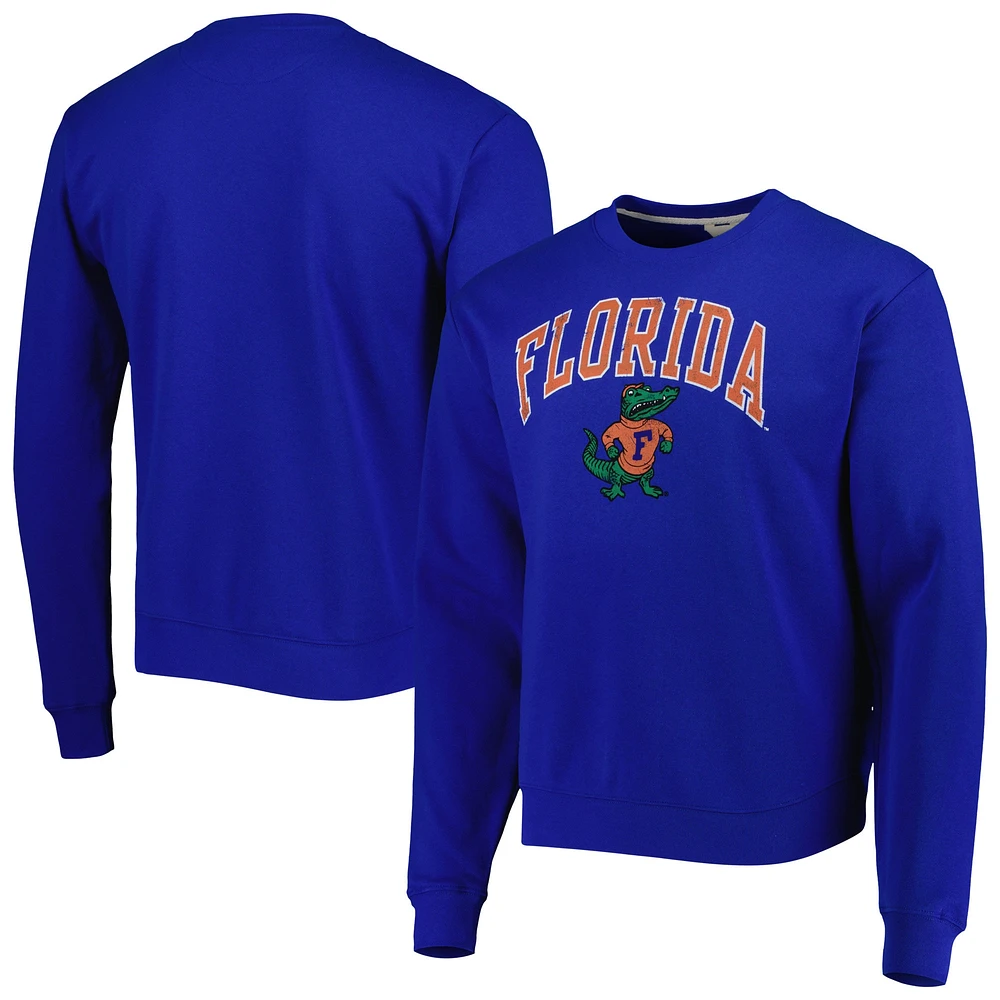 League Collegiate Wear pour hommes Royal Florida Gators 1965 Arch Essential Sweat à capuche léger