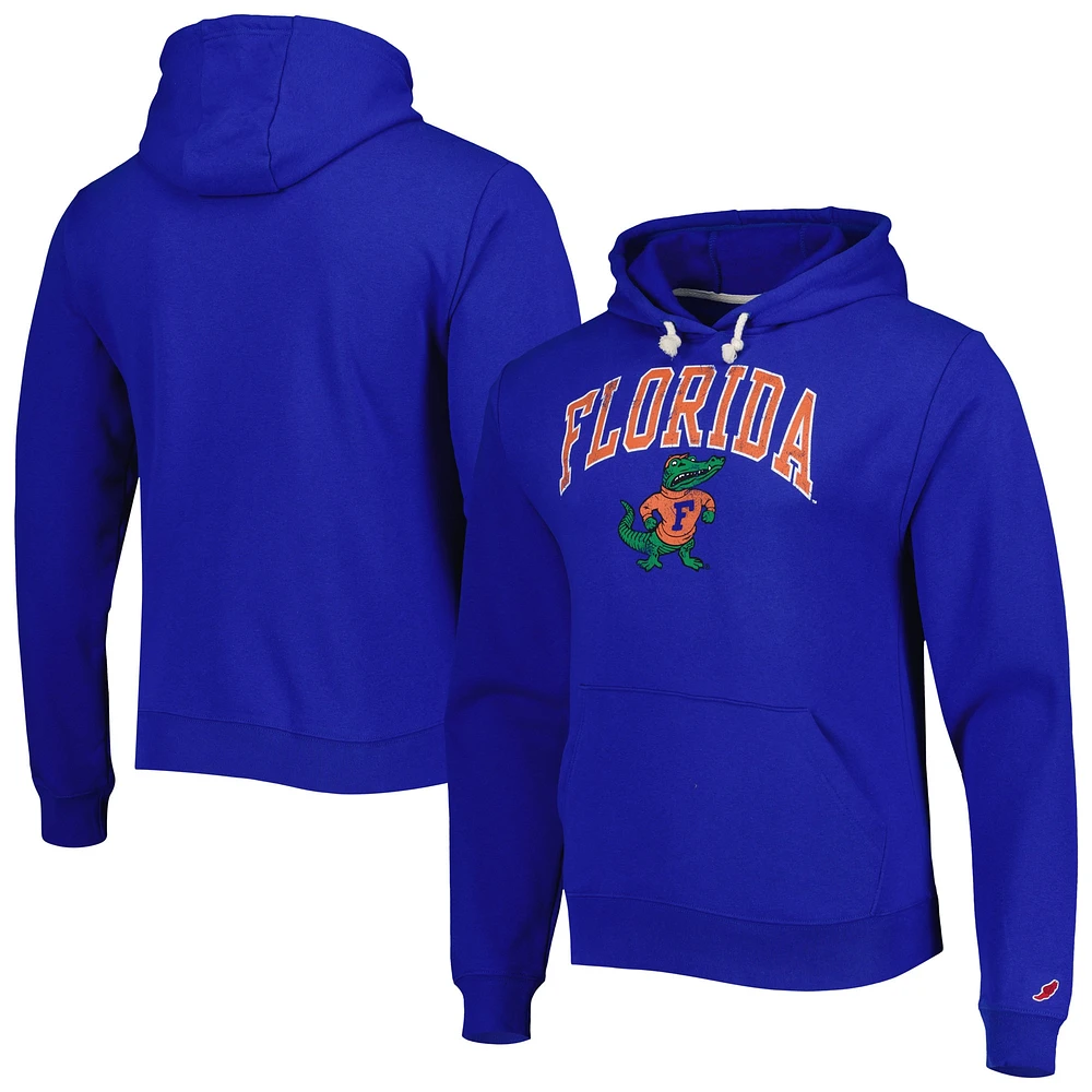 Men's League Collegiate Wear Royal Florida Gators Arch Essential Pullover Hoodie