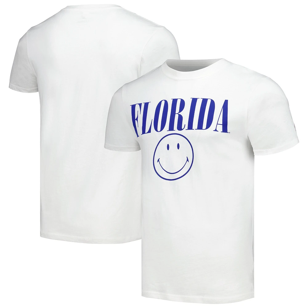 T-shirt blanc Florida Gators Smiley All American de la League Collegiate Wear pour hommes