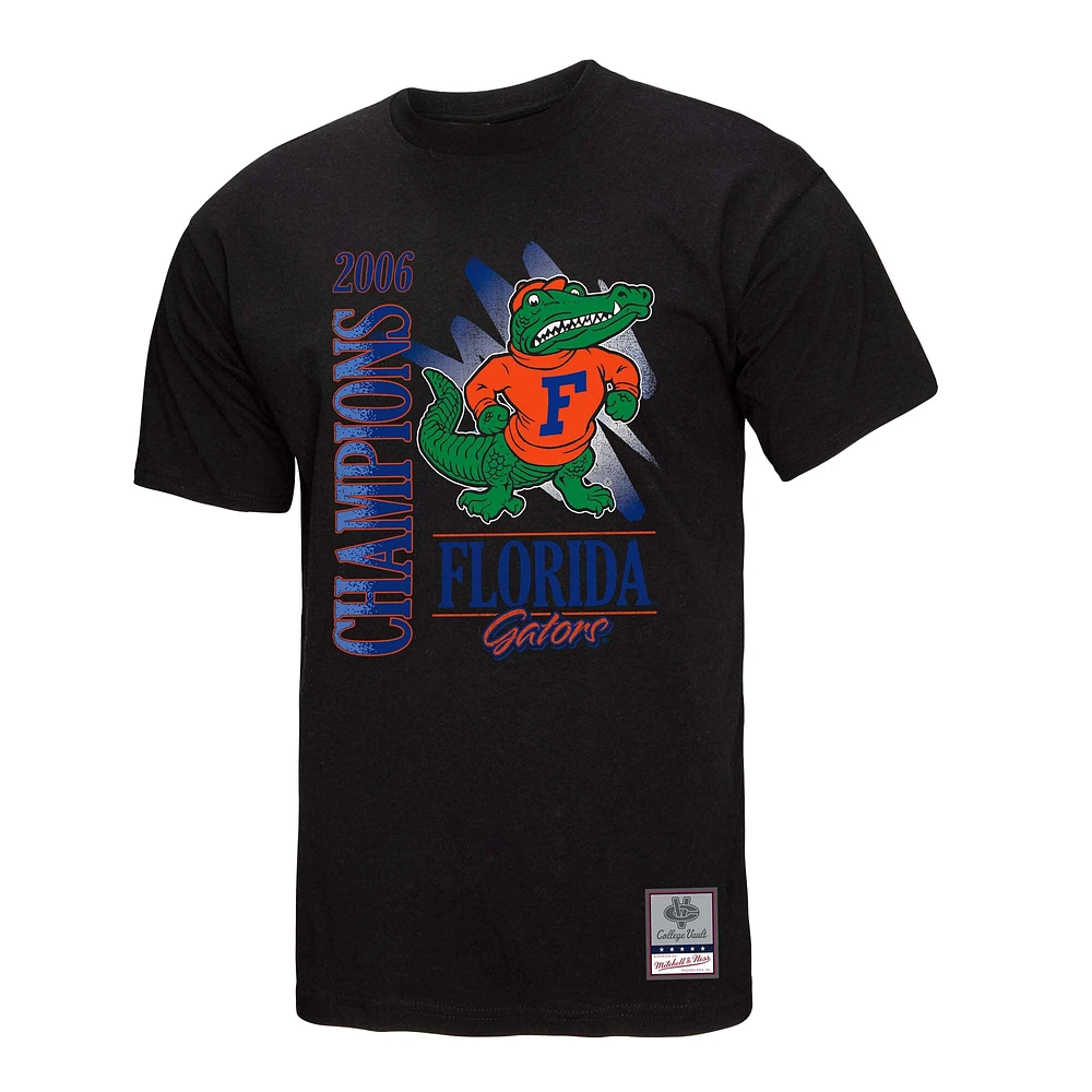 T-shirt noir délavé minéral rétro des Florida Gators de Mitchell & Ness pour homme