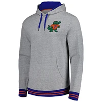 Men's Mitchell & Ness Heather Gray Florida Gators Pullover Hoodie