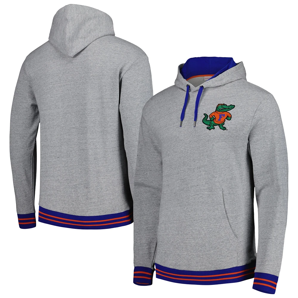 Sweat à capuche Mitchell & Ness pour hommes, gris chiné, Florida Gators