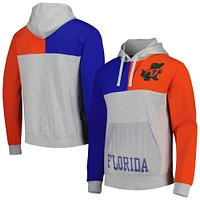 Sweat à capuche motif tie-break pour hommes, gris chiné, Florida Gators, Mitchell & Ness