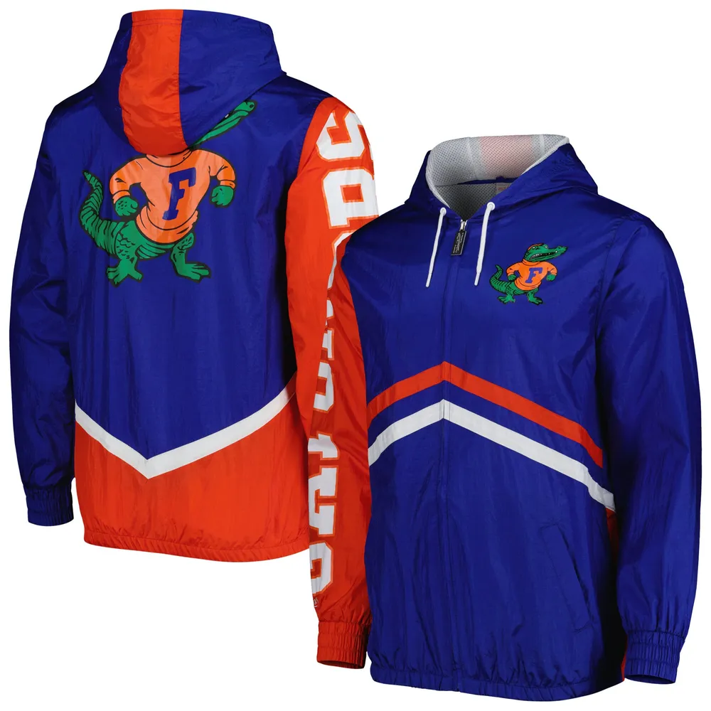 Men's Mitchell & Ness Royal New York Mets Throw It Back Full-Zip Windbreaker Jacket Size: Medium