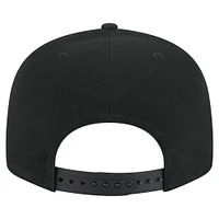 Men's New Era Black Florida Gators Adventure Canvas Split Panel 9FIFTY Snapback Hat