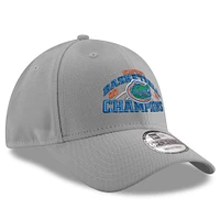 Men's New Era Gray Florida Gators 2025 NCAA Men's Basketball National Champions 9FORTY Adjustable Hat