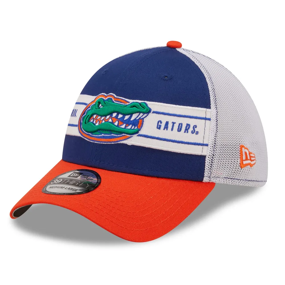 Men's New Era Heather Gray/Royal Florida Gators Patch 59FIFTY Fitted Hat