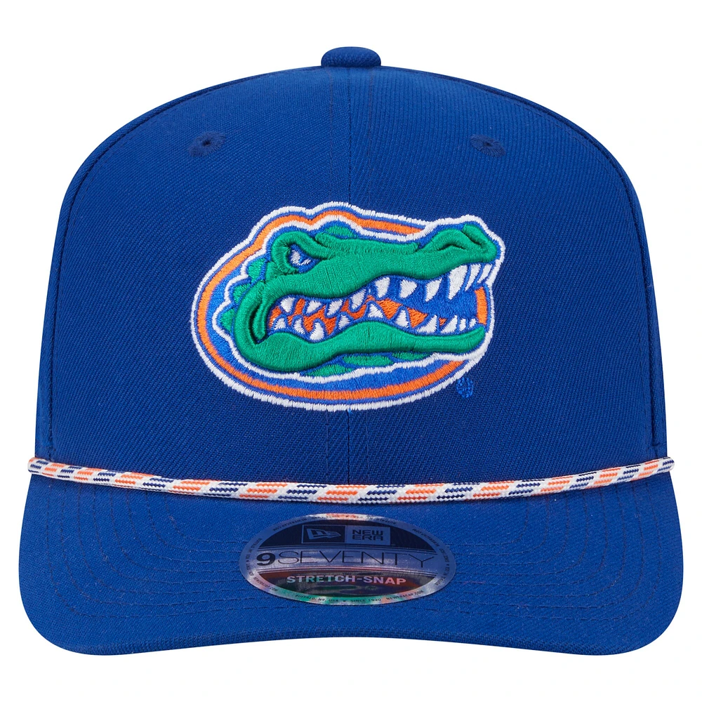 Men's New Era Royal Florida Gators Game Day Multi-Rope 9SEVENTY Stretch-Snap Hat