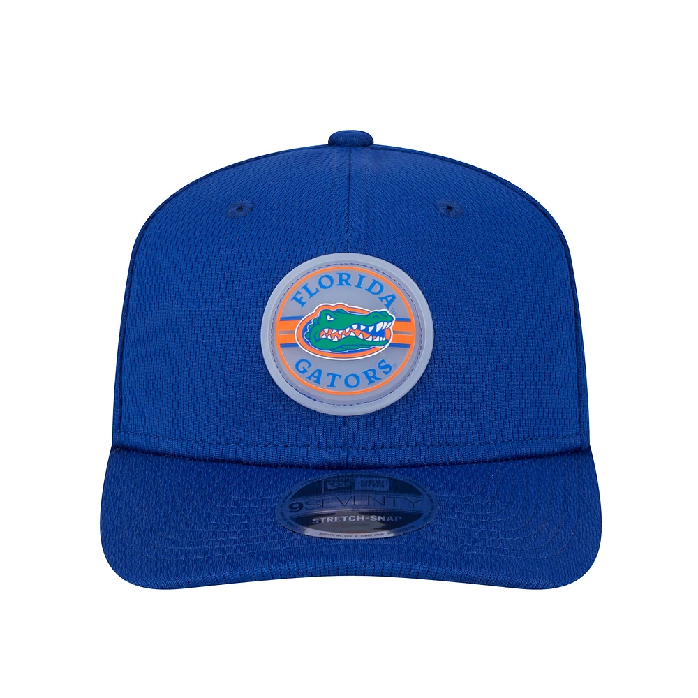 Casquette ajustable extensible à boutons-pression New Era Royal Florida Gators Patched 9SEVENTY pour homme