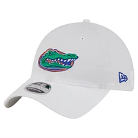 Casquette ajustable New Era blanche Florida Gators Active Ripstop 9TWENTY pour homme