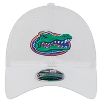 Casquette ajustable New Era blanche Florida Gators Active Ripstop 9TWENTY pour homme