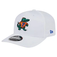 Men's New Era White Florida Gators Perform Vault 9SEVENTY Stretch-Snap Hat