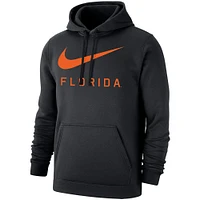 Men's Nike Black Florida Gators Big Swoosh Club Pullover Hoodie