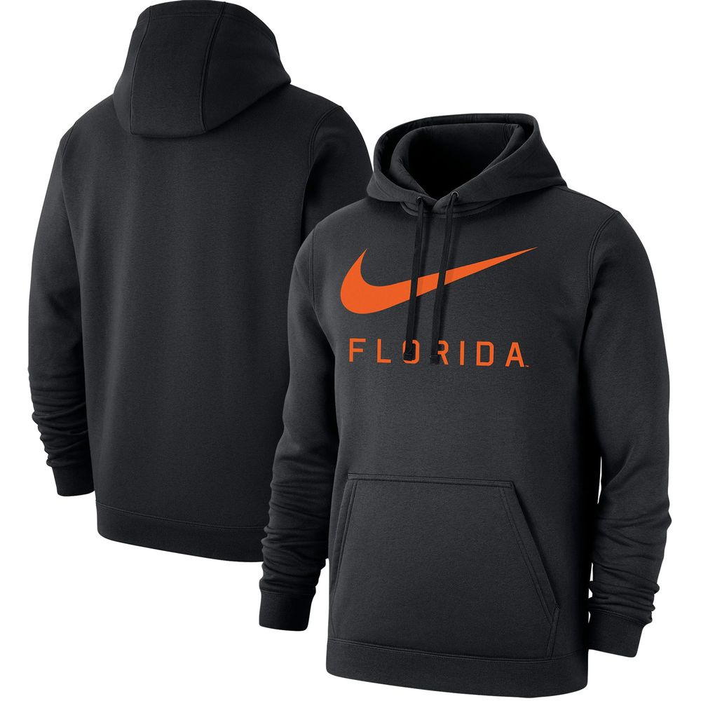 Men's Nike Black Florida Gators Big Swoosh Club Pullover Hoodie