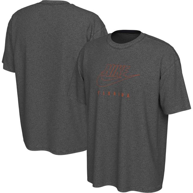 T-shirt Nike Florida Gators délavé Max90 gris anthracite pour homme