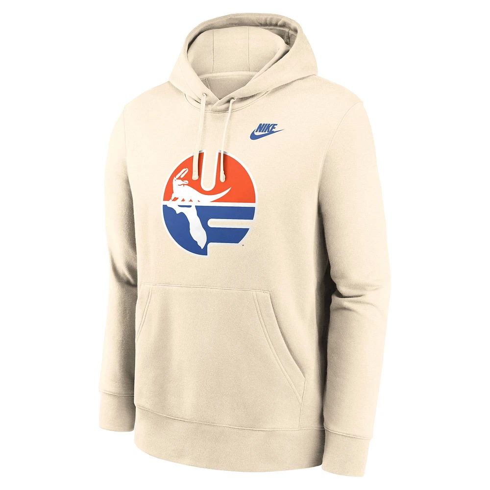 Men's Nike Cream Florida Gators Vault Logo Pullover Hoodie