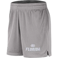 Short de performance Nike Florida Gators Mesh pour homme, gris