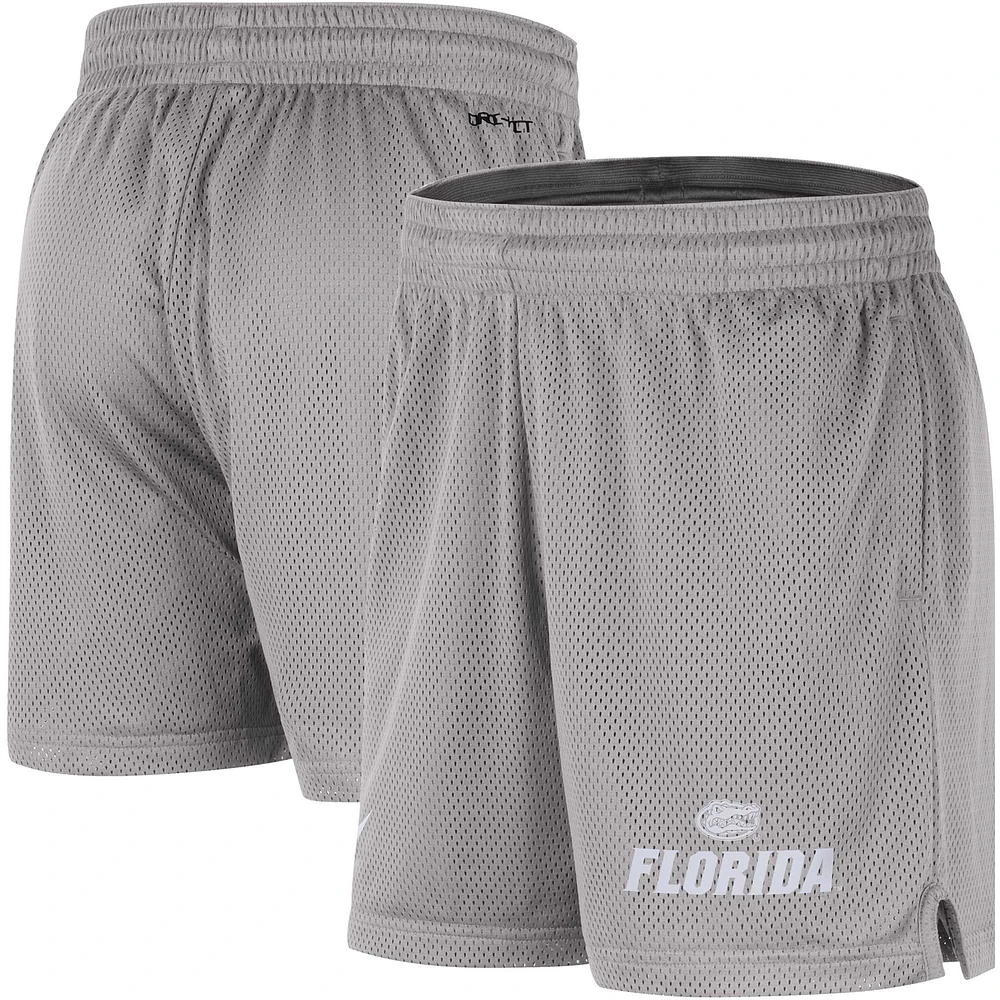 Short de performance Nike Florida Gators Mesh pour homme, gris