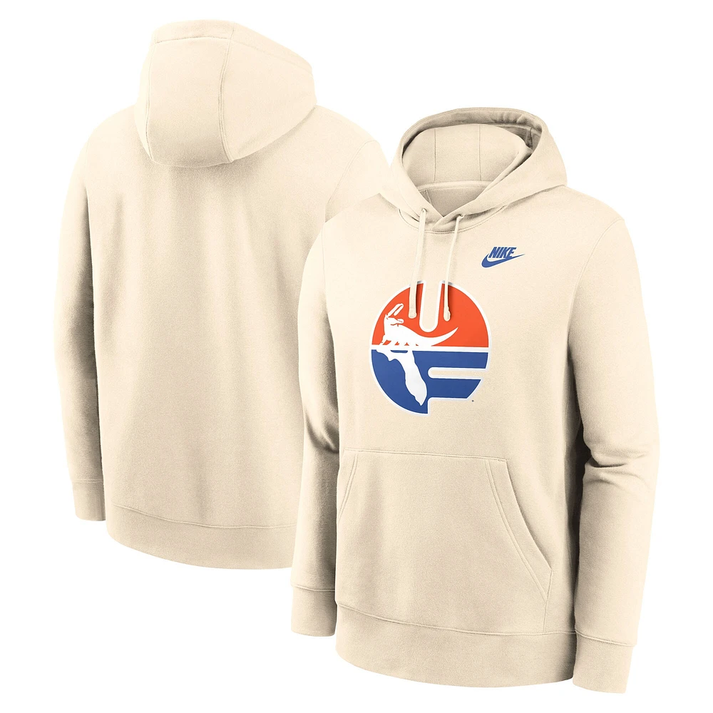 Men's Nike Natural Florida Gators Vault Logo Pullover Hoodie