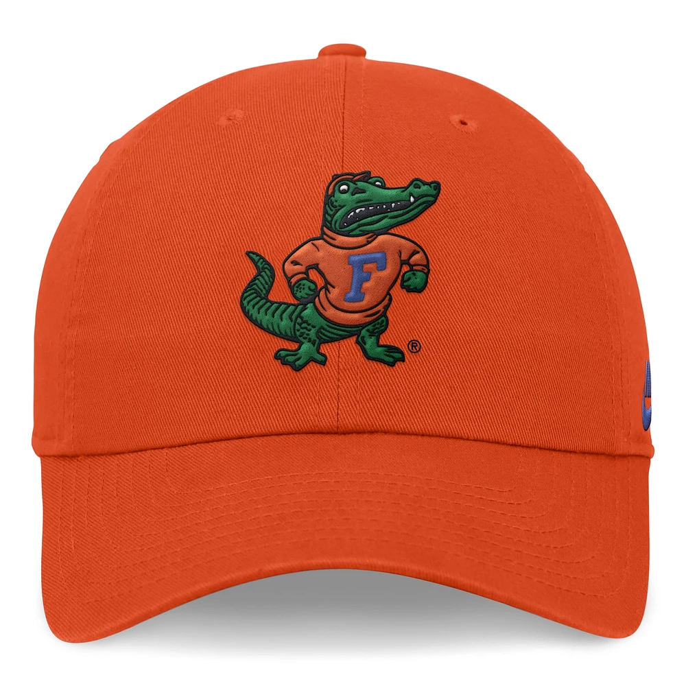 Casquette ajustable Nike Florida Gators Legacy Club Performance pour homme, orange