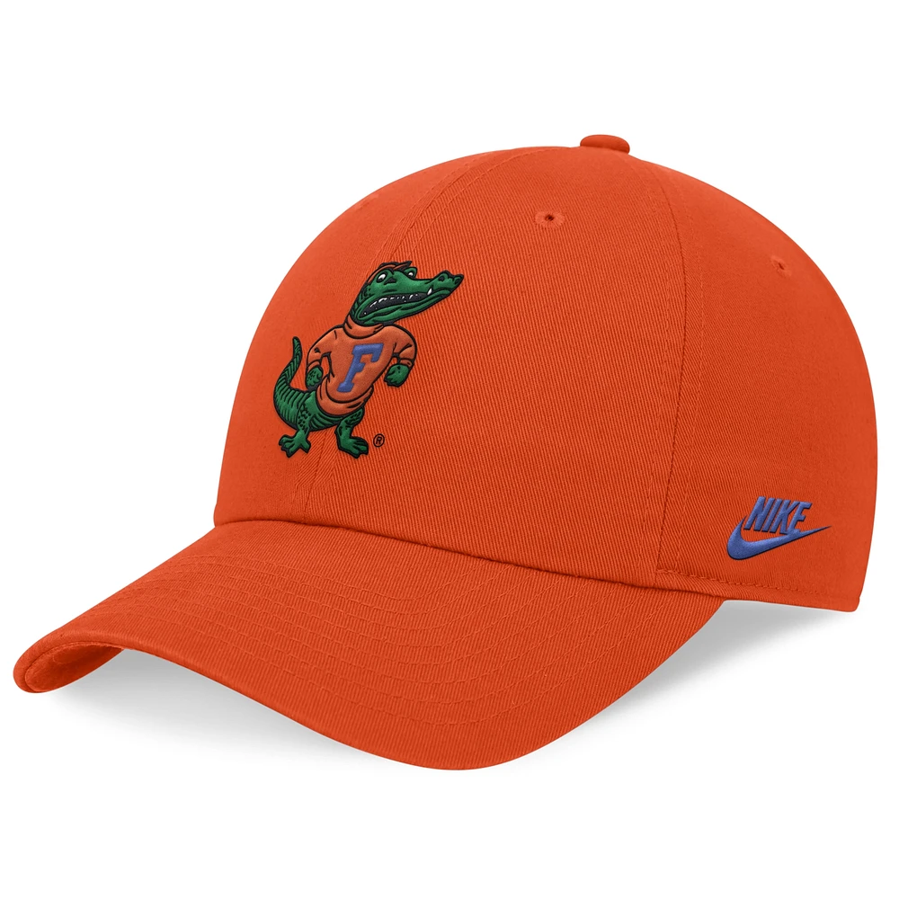 Casquette ajustable Nike Florida Gators Legacy Club Performance pour homme, orange