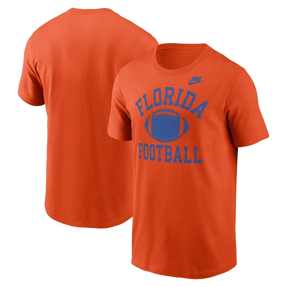 T-shirt Nike orange Florida Gators Legacy Football Icon pour homme