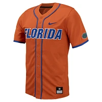 Maillot de baseball à bouton intégral Nike Florida Gators Replica pour homme, orange