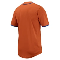 Maillot de baseball à bouton intégral Nike Florida Gators Replica pour homme, orange