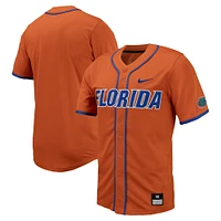 Maillot de baseball à bouton intégral Nike Florida Gators Replica pour homme, orange