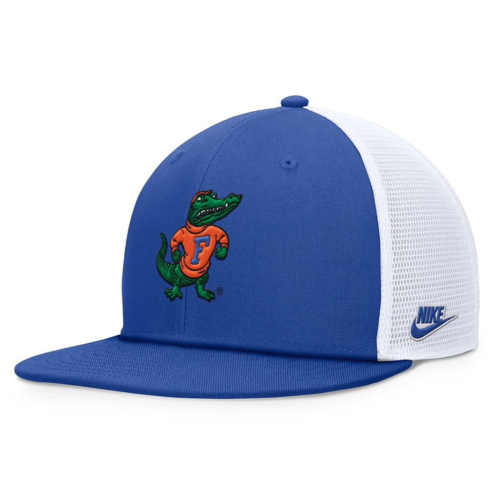 Casquette Nike Legacy Pro Snapback pour homme, bleu royal/blanc, Florida Gators