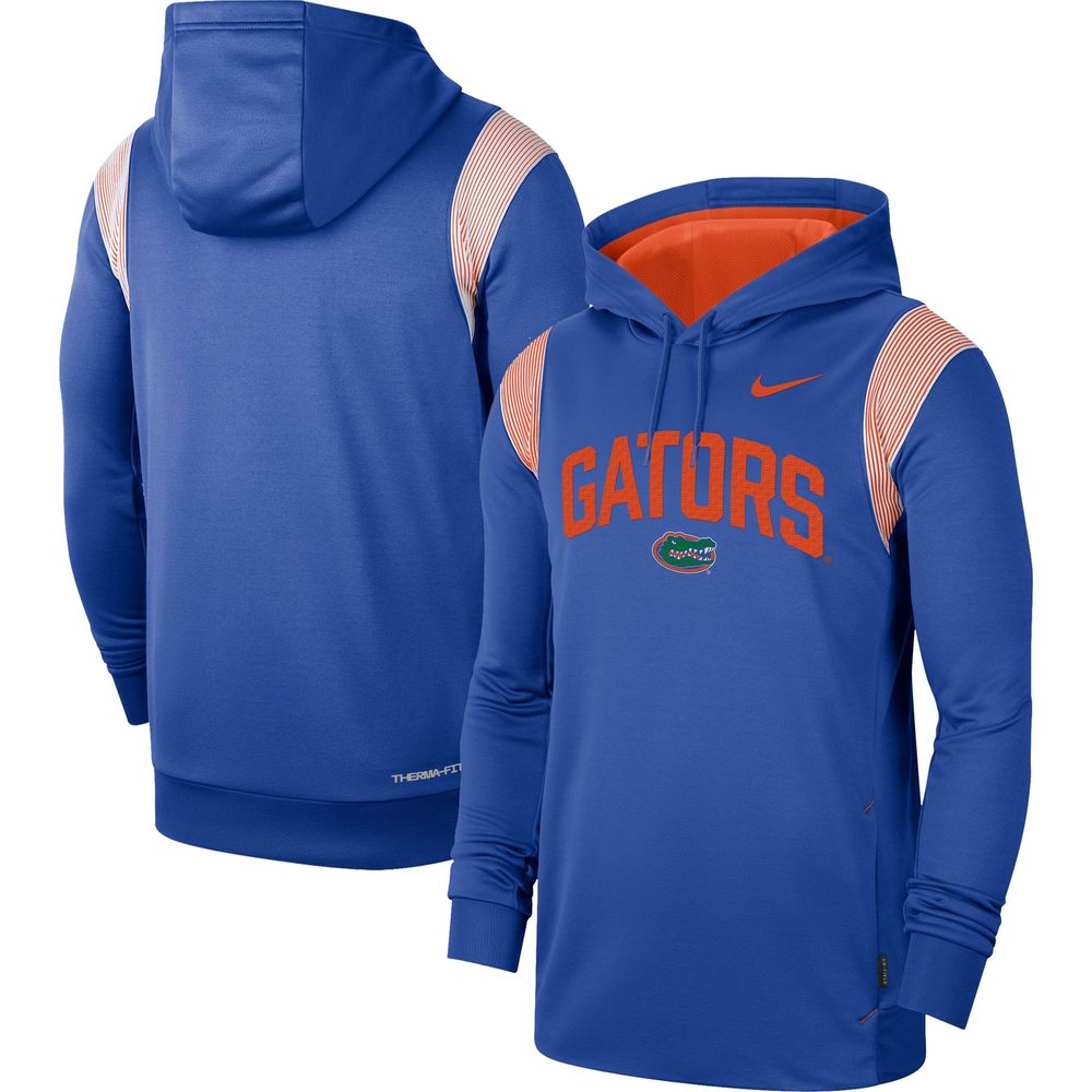 Men's Nike Royal Florida Gators 2022 Game Day Sideline Performance Pullover Hoodie