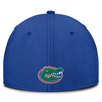 Men's Nike Royal Florida Gators 2025 Dugout Coaches Rise Swoosh Performance Flex Hat