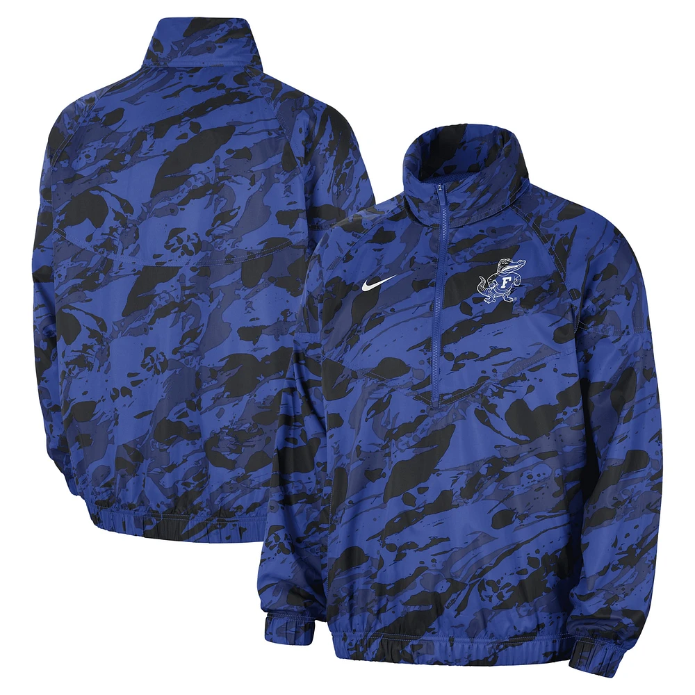 Men's Nike  Royal Florida Gators Anorak Half-Zip Jacket