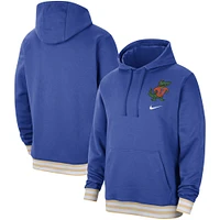 Sweat à capuche rétro en polaire Nike Royal Florida Gators Campus pour homme