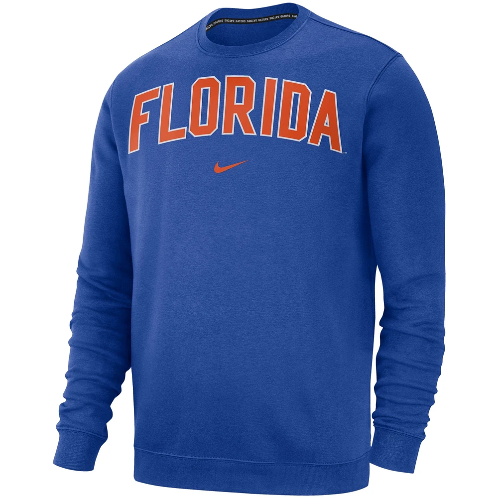 Sweat en molleton Nike Royal Florida Gators Club pour Homme