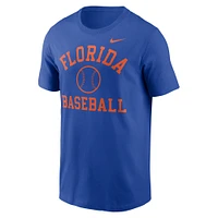 Men's Nike Royal Florida Gators Essential Baseball Arch T-Shirt