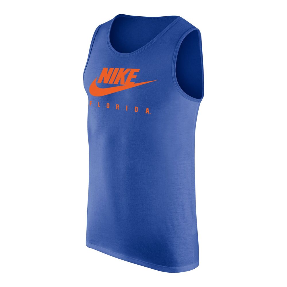 Men's Nike Royal Florida Gators Futura Performance Scoop Neck Tank Top