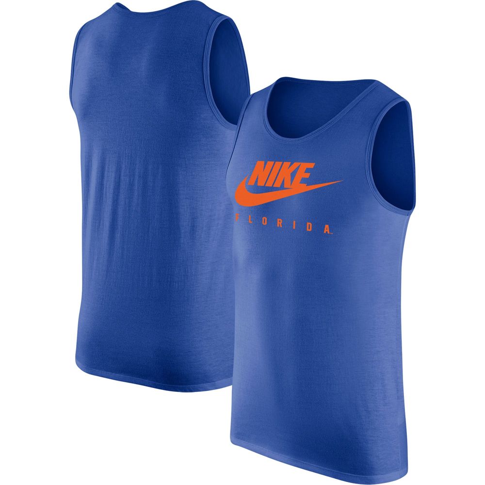 Men's Nike Royal Florida Gators Futura Performance Scoop Neck Tank Top