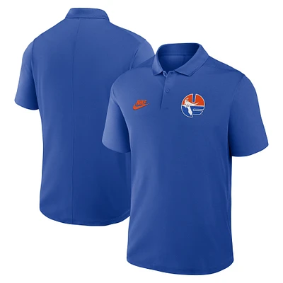 Men's Nike Royal Florida Gators Primetime Victory Legacy Vault Logo Performance Polo