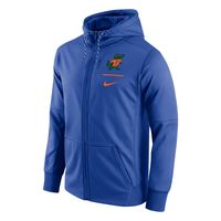 Men's Nike Royal Florida Gators Throwback Alternate Logo Stack Performance Full-Zip Hoodie